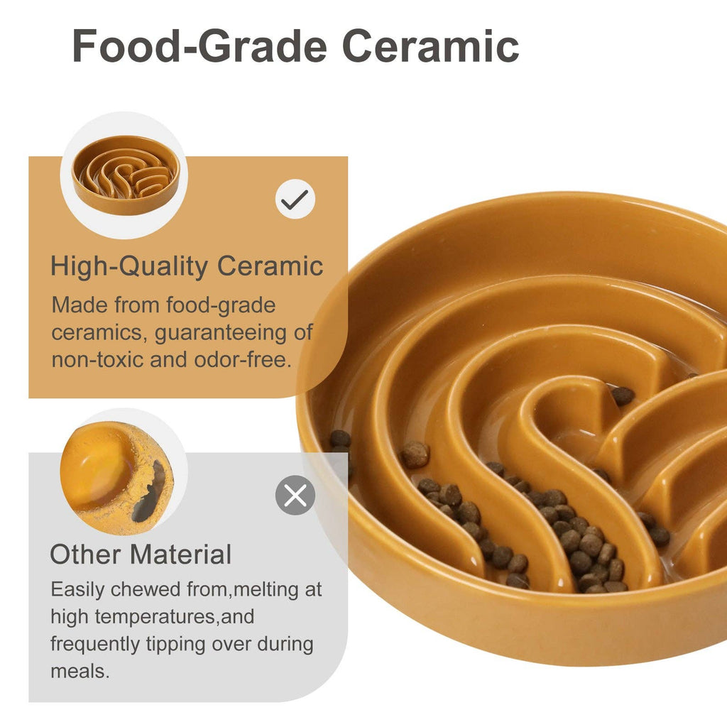 Ceramic Slow Feeder Bowls