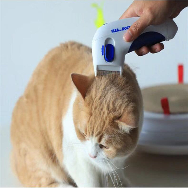 FleaDoctor Electric Pet Comb for Flea and Lice Removal